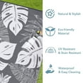 thumbnail image 6 of Ataucjin Large Outdoor Rug,8*12ft Waterproof Plastic Straw Rug, Modern Tropics Palm Leaves Camping Rug for Patio, Reversible Mat for Outside Patio RV Porch Deck Balcony, 6 of 9