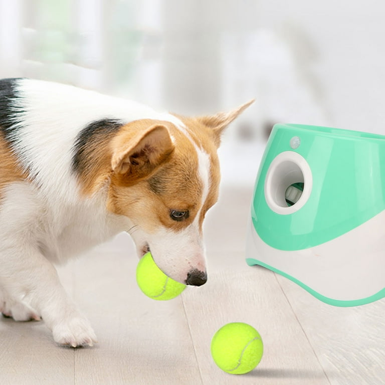 Dog Automatic Ball Launcher Rechargeable 3 Modes Interactive Pet
