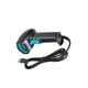 thumbnail image 2 of Lector De Código De Barras, Pantalla LCD Portátil Escáner De Código De Barras USB Impermeable Automático Para Tienda Para Almacén Para Supermercado ANGGREK Negro+Azul, 2 of 8