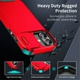 thumbnail image 2 of Case for iPhone 17 6.3-inch,Compatible with MagSafe, Built In Slide Camera Cover Heavy Duty ShockProof Protective Case,Red,For iPhone 17, 2 of 9