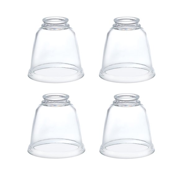 Aspen Creative 23127-4 Pantalla de cristal de repuesto para ventilador de techo transparente contemporáneo, ajuste de 2-1/8 pulgadas, 4-5/8 pulgadas de diámetro x 4-1/2 pulgadas de altura, transparent