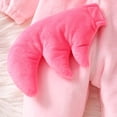 thumbnail image 6 of ZHANGDER Plush Flannel Hooded Romper Jumpsuit Chick Costume for Baby Toddler Dress Up Party, 6 of 8