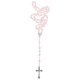 thumbnail image 4 of Religious Pink Rosary Beads Necklace for Women Pearl Decoration, 4 of 4