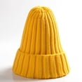 thumbnail image 1 of Ayyufe Winter Solid Color Warm Soft Hiphop Knitted Hat Cuffed Skull Beanie Cap, 1 of 1