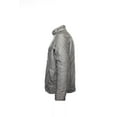 thumbnail image 2 of Perry Ellis Mens Metallic Faux Leather Bomber Jacket (Medium, Castlerock), 2 of 4
