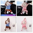 thumbnail image 3 of Creative Monkey Tissue Box Cartoon Tissue Cover Paper Holder Napkin Box Paper Storage for Car Home Bathroom(Brown), 3 of 4
