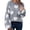 Gray, variant on Women Heart Print Knit Pullover Sweater Casual Long Sleeve Vintage Round Neck Loose Tops Fall Streetwear