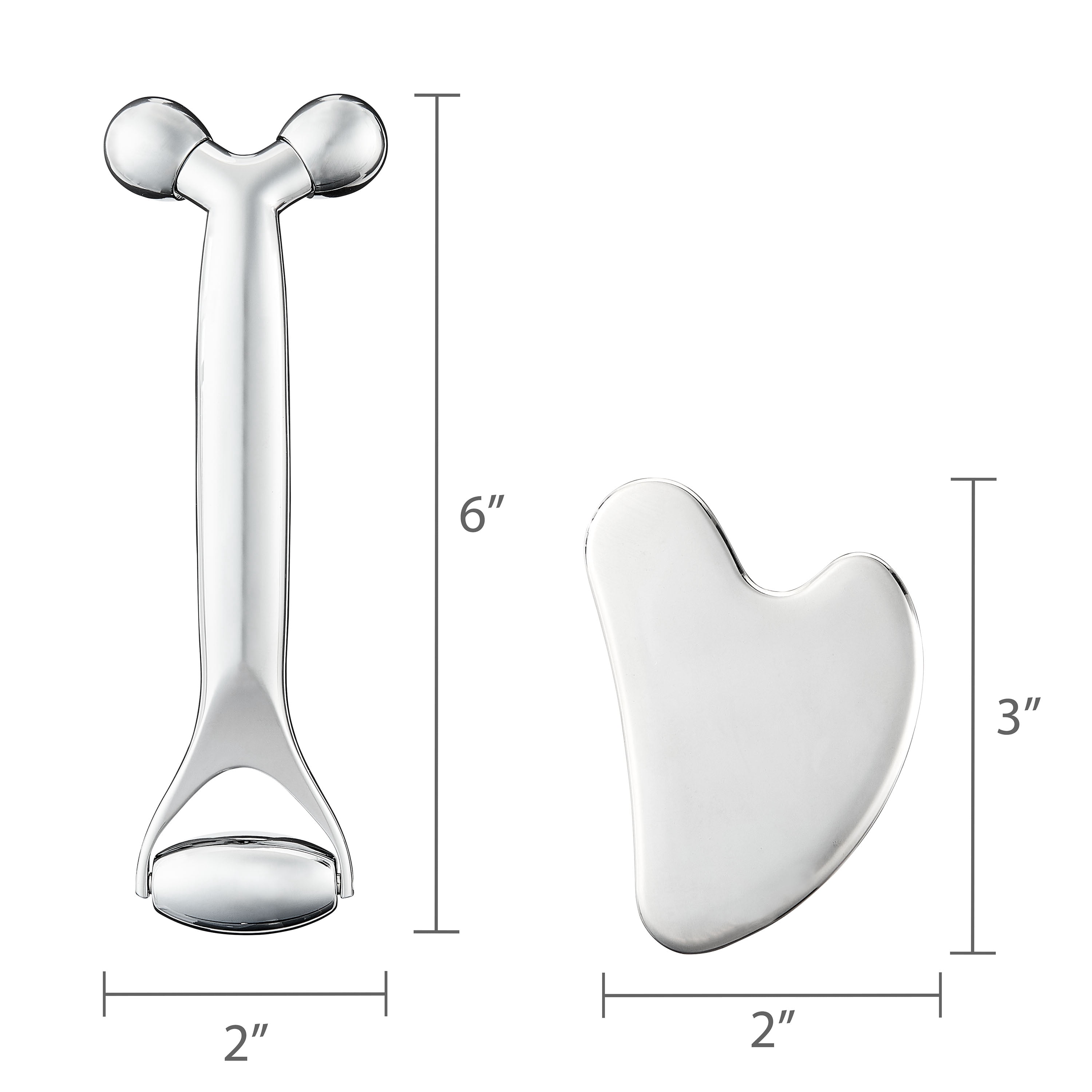 Equate Gua Sha and Face Roller, 2 Piece