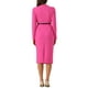 thumbnail image 3 of Vestido de trabajo Inspire Chic para mujer, vestido ajustado de cuello alto, color rosa intenso, 3 of 6