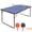 Blue, variant on 4.5ft Table Tennis Table, Foldable & Portable Ping Pong Table Set with Net and 2 Paddles, Indoor Game Table for Kids and Adults