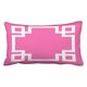 thumbnail image 1 of Funda de Cojín ABPHQTO Clave Griega Blanco Rosa Fuerte 50x75 cm, 1 of 1