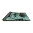 thumbnail image 2 of Ahgly Company Indoor Rectangle Patchwork Turquoise Blue Transitional Area Rugs, 7' x 9', 2 of 4
