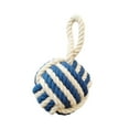 thumbnail image 4 of Tope de puerta con nudo de cuerda, decoración con asa, protector de pared portátil Beige Azul, 4 of 9