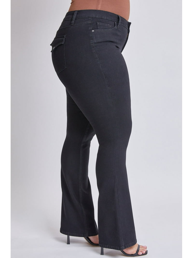 YMI Jeans Women´s Plus Size Sustainable Mid Rise Boot Cut Jeans