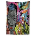 thumbnail image 3 of Ambesonne Urban Graffiti Tablecloth Rectangular Table Cover, Hip Hop, 52"x70", Multicolor, 3 of 4