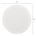 thumbnail image 6 of REGALWOVEN Rustic Placemats Set of 6 Woven Round Placemats with Tassels for Dining Table Decor Washable Kitchen Table Mat Wipe Clean White 15x15inch, 6 of 6