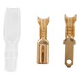 thumbnail image 1 of 200 piezas/50 pares de terminales de crimpado de horquilla macho y hembra, conector de envoltura de cable para 2216 Awg 2,8 mm, 1 of 8