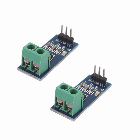 2pcs Hall Effect Current Sensor Ac Detector Module With Overcurrent Lamp For Arduino-ACS712 -20A