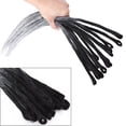 thumbnail image 5 of Benehair Dreadlock Extensions Full Head Pack Synthetic Dreads Faux Locs Crochet Hair Reggae Hair Locs Extensions 24inch Black to Dark Grey to Light Grey, 5 of 10