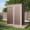 5x3 Brown, variant on Asofer 6 ft. W x 4 ft. D（25.3 sq. ft.） Outdoor Metal Storage Shed with Double Lockable Doors, Green, Gray