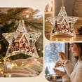 thumbnail image 4 of Cadancy Christmas Tree Ornaments Lighted Star Hanging Decorations Acrylic Festive Scene Inside Soft Warm LED Lighting Holiday Indoor Outdoor Party Home Decor Gift, 4 of 6