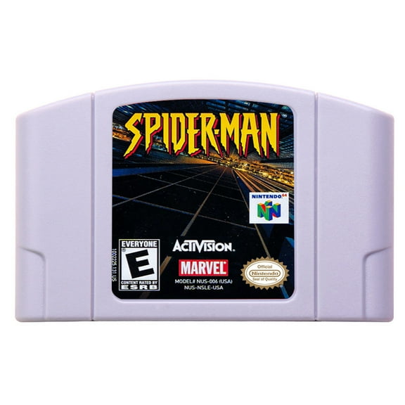 Video Games Compatible for the n64 console, replacement cartridge for Spider-Man NTSC