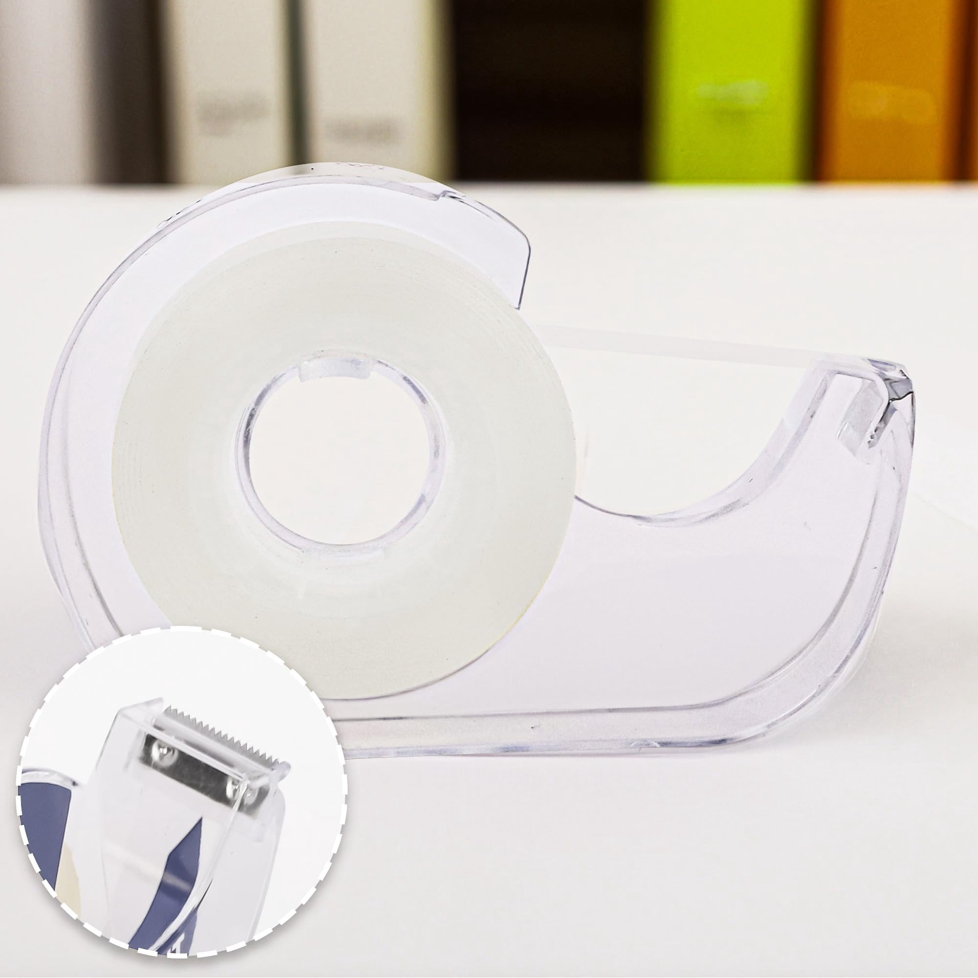 Darice Transparent Tape with Dispenser - 24 Pack Clear Tape, 0.7" x 36 Yds, 1-Inch Core, Smooth Cutting, Durable Adhesive for Office, Home, School, Arts & Crafts, and Gift Wrapping Tape