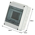 thumbnail image 3 of Ht-5 Outdoor Waterproof Distribution Box 5 Way Mcb Box Plastic Junction Wire Box, 3 of 8