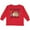Red, variant on Inktastic My Granny Loves Me with Sloth and Hearts Boys or Girls Long Sleeve Toddler T-Shirt