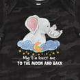 thumbnail image 4 of Inktastic My Tia Loves Me to the Moon and Back Elephant Family Boys or Girls Baby Bodysuit, 4 of 5