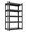 Black + Metal + Metal+2, variant on YANGXUN 5 Tier Adjustable Metal Storage Shelving Unit Industrial Utility Organization Rack and Display Bookcase for Living Room Black
