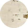 thumbnail image 1 of Ahgly Company Indoor Round Abstract Wheat Beige Abstract Area Rugs, 7' Round, 1 of 6