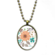 thumbnail image 1 of Sol flor flor planta pintura Collar Colgante de cadena vintage Colección de joyas colgantes Unbranded M, 1 of 3