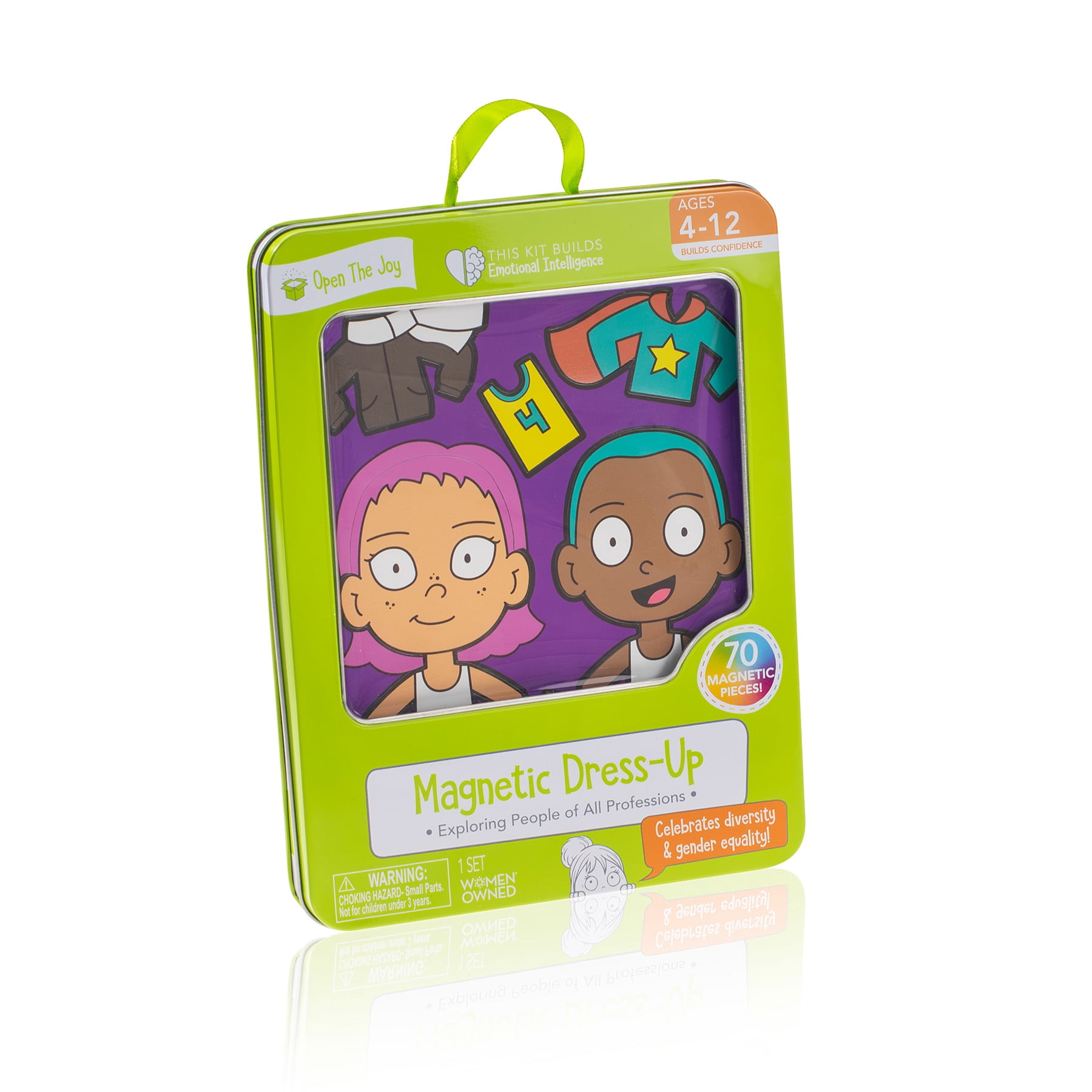 Open the Joy Magnetic Dress-Up Playset for Kids