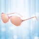 thumbnail image 4 of Gafas de sol ligeras Yuyangstore para mujer UV400 rosa, 4 of 8