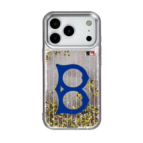 Brooklyn Dodgers 1949-1957 Cooperstown Pinstripe iPhone Glitter Case