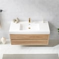 thumbnail image 2 of Pemberly Row 48" Single Sink Wall-Mount Floating Wood Bathroom Vanity No Mirror, 2 of 10