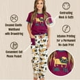 thumbnail image 5 of Lazy One Women's Pajama Set, Short Sleeves with Cute Prints, Relaxed Fit, Snug as A Pug, 5 of 7