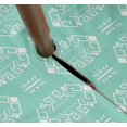thumbnail image 3 of Vargottam Indoor/OutdoorTablecloth58x82 Inch RectangleTablecloth with Umbrella Hole and Zip- Waterproof PatioTableCloths- TableCovers for Backyard RectangularTable- Aquamarine Green, 3 of 5