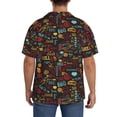 thumbnail image 3 of KLL BBQ Barbecue Grill Print Men's Shirt Short Sleeve Button Down Summer Cuba Beach Shirts- Large, 3 of 5