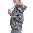 thumbnail image 2 of Lsque Purple Butterflies Pattern Casual Women's Hoodie,Hooded Sweatshirt with Kangaroo Pocket,Pullover Hoodie with Eye-catching Drawstrings-XX-Large, 2 of 7