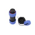 thumbnail image 2 of czcpp-SP21 Connecteur Circulaire Étanche 2 Broches Aviation 30A 12V Alimentation AC DC 21mm Connecteur Extérieur avec Capuchon pour BLUETTI AC200MAX AC300 EP500 RV, 2 of 4