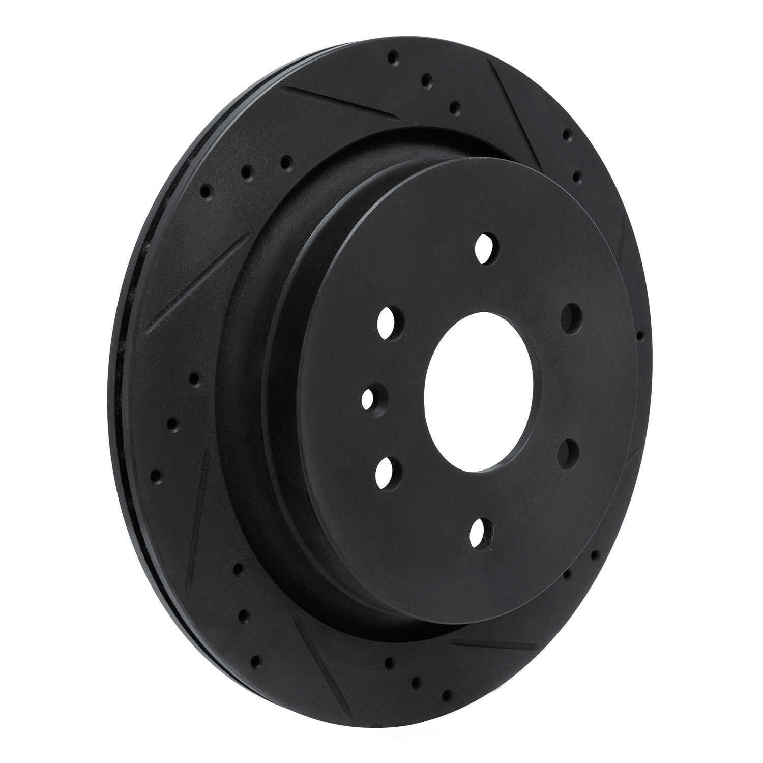 Dynamic Friction Company 633-46034R DFC Brake Rotor - Drilled And Slotted - Black