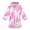 Hot Pink, variant on WhouRiu Toddler Girl' Bathrobe Flannel Cartoon Print Long Sleeve Hooded Nightwear Cozy Warm Soft Winter Bathrobes Pink,Sized 4-5