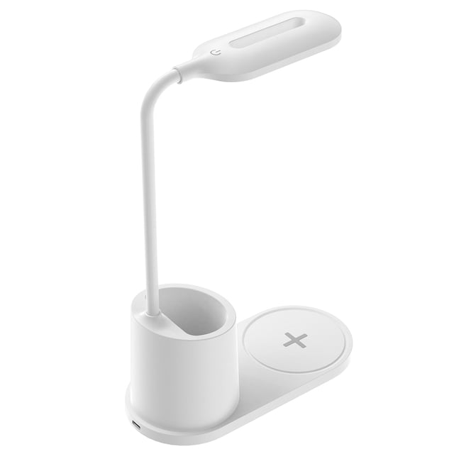 Toystoory Lámpara de de plástico LED portátil 3000-6000K Función de memoria multimodo Lámparas de carga inalámbrica Herramienta de iluminación Electrodomésticos Blanco Toystoory HA059701-02B