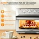 thumbnail image 3 of COSTWAY Horno tostador freidora de aire, horno de convección 7 en 1 con apagado automático, temporizador, accesorios, libro de cocina, 1800 W, combo de horno tostador freidora de aire de 21,5 cuartos,, 3 of 4