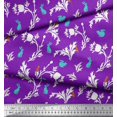 thumbnail image 3 of Soimoi Cotton Cambric Fabric Leaves,Floral & Rabbit Animal Decor Fabric Printed Yard 42 Inch Wide, 3 of 3