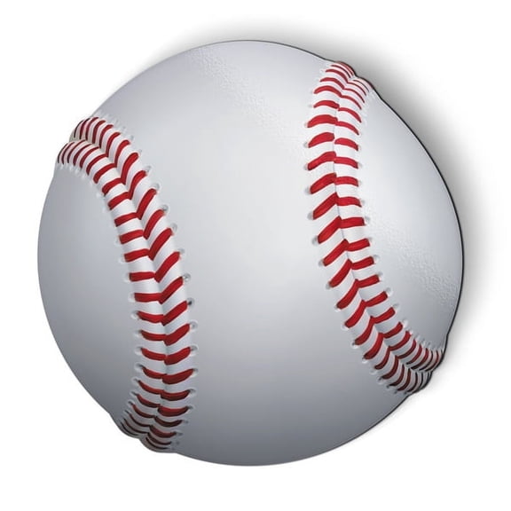 Baseball Realistic - 5.5" Magnet for Car Locker Refrigerator