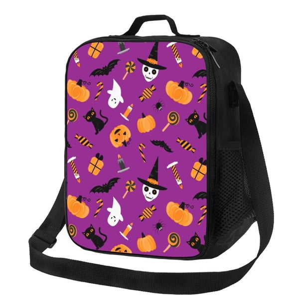 Fotbe Halloween2 Lonchera Bolsa de Almuerzo para Hombres y Mujeres, Lonchera de Gran Capacidad, Bolsa de Almuerzo Reutilizable, Bolsa Térmica Aislante
