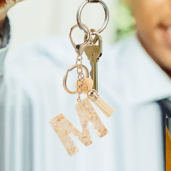 Supvox Alphabet Key Chain With Heart Design And Lobster Clasp Perfect For Women And Handbags 1Pack